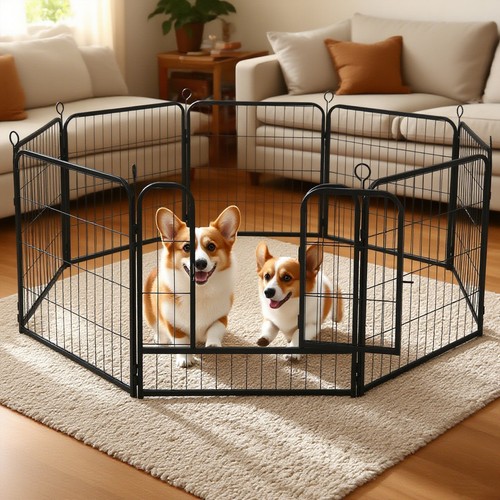 Panel dog pen pet puppy - 6/8,