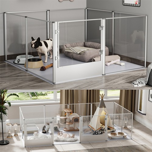 Large acrylic dog playpen cage - large,