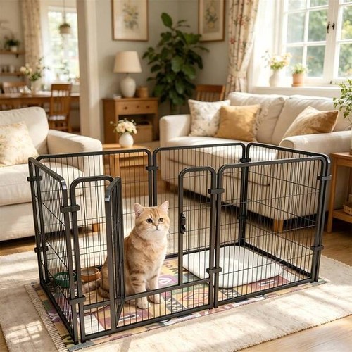 Dog playpen indoor safe play - dog,